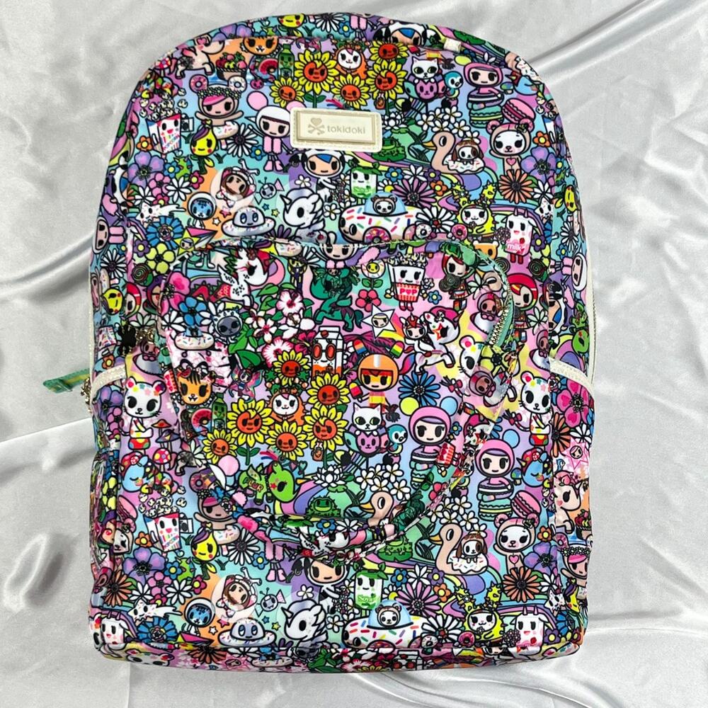Tokidoki Flower Power Backpack Glitter Full Size Super Bloom Hippie Bag 2020 New
